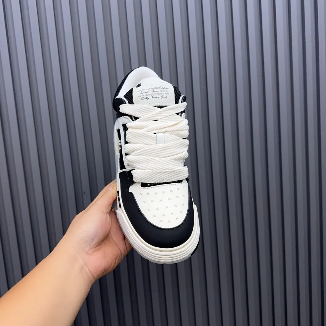 Men's shoes 💰660💰 AMIRI AMIRI trendy brand hot sale 🔥 Available all year round, couples 💑 Official website synchronization Imported fabrics 1⃣️ vs 1⃣️ replica, original factory special original sole, 35-45 (45. non-refundable)